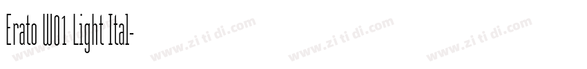 Erato W01 Light Ital字体转换